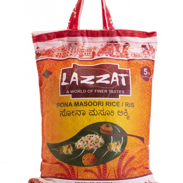 Lazzat Sona Masoori Rice 5 KG