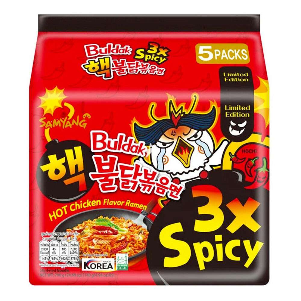 bbbb.jpg Buldak 3X spicy chicken flavor (5packs) - Image 1