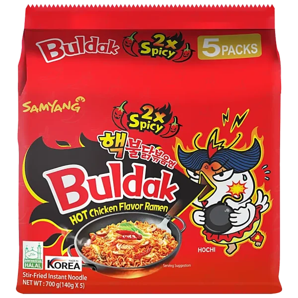 Buldak 2X spicy chicken flavor (5packs)